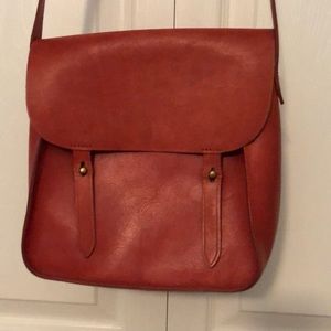 Madewell burnt orange leather purse
